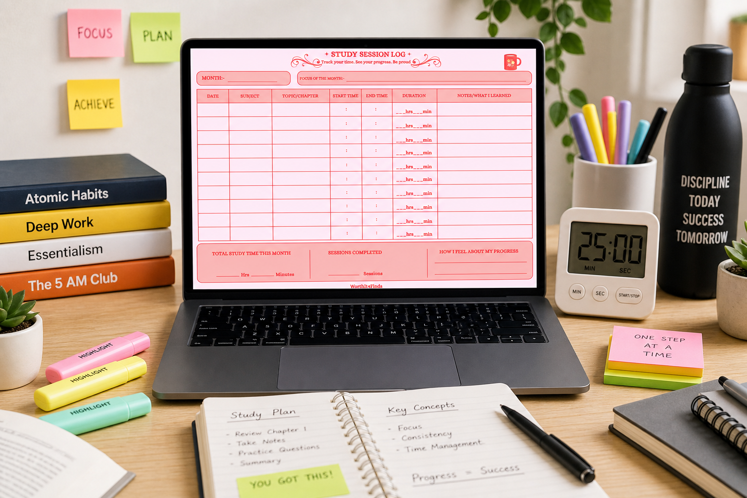 Printable Study Planner
